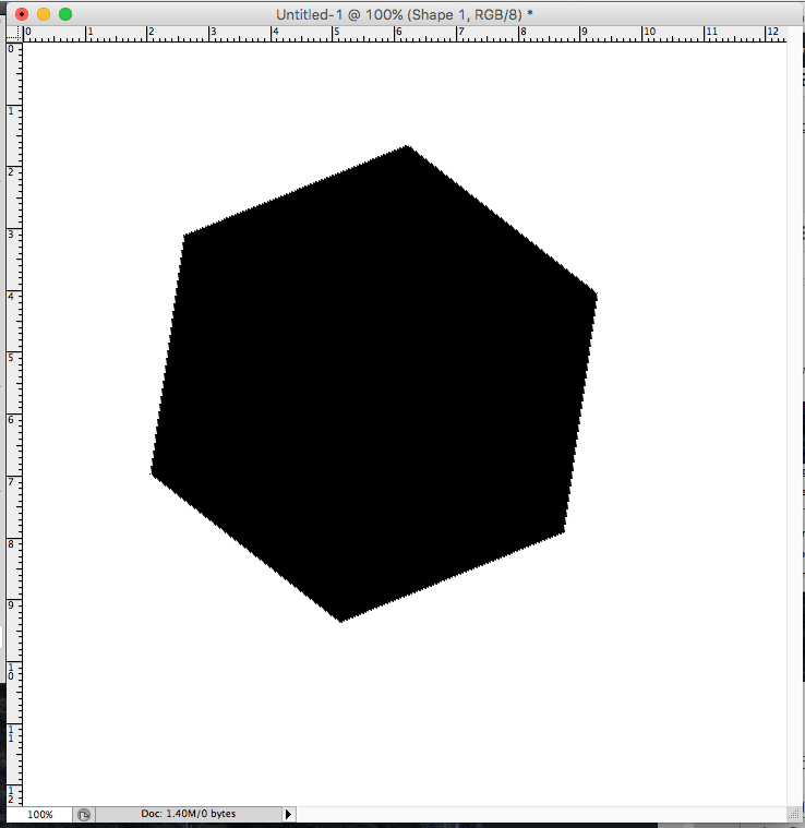 Photshop Hexagon Fill